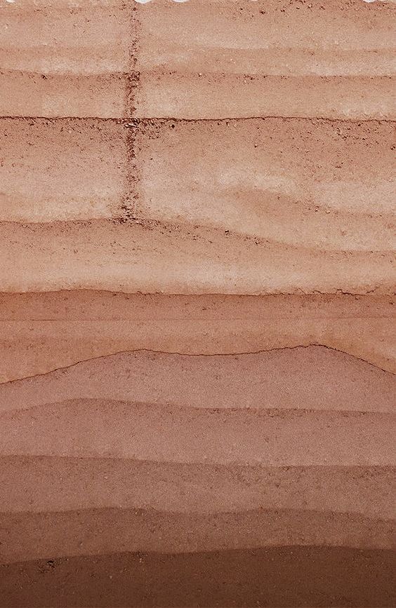 Rammed-earth strata, Sonoran Desert